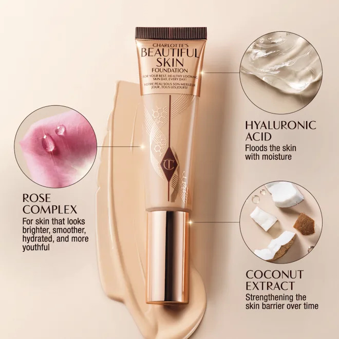 Зволожувальна дуже легка тональна основа Charlotte Tilbury Beautiful Skin Foundation